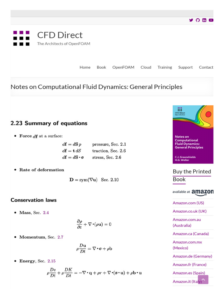 OpenFOAM CFD Principles and Equations | PDF | Computational Fluid ...