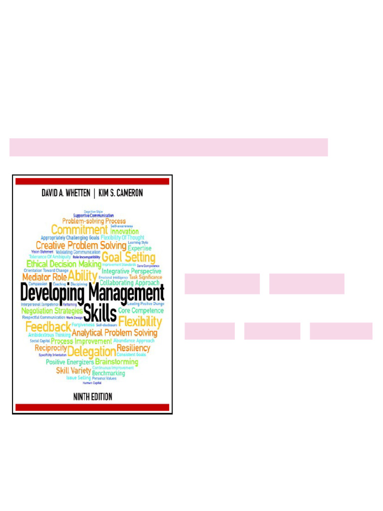 Solution Manual for Developing Management Skills 9th Edition Whetten ...