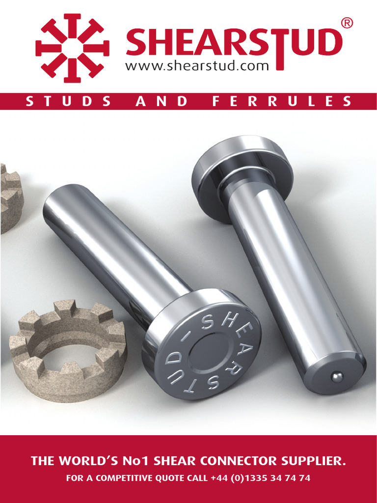 Shear Connectors and Ferrules Guide | PDF | Welding | Construction