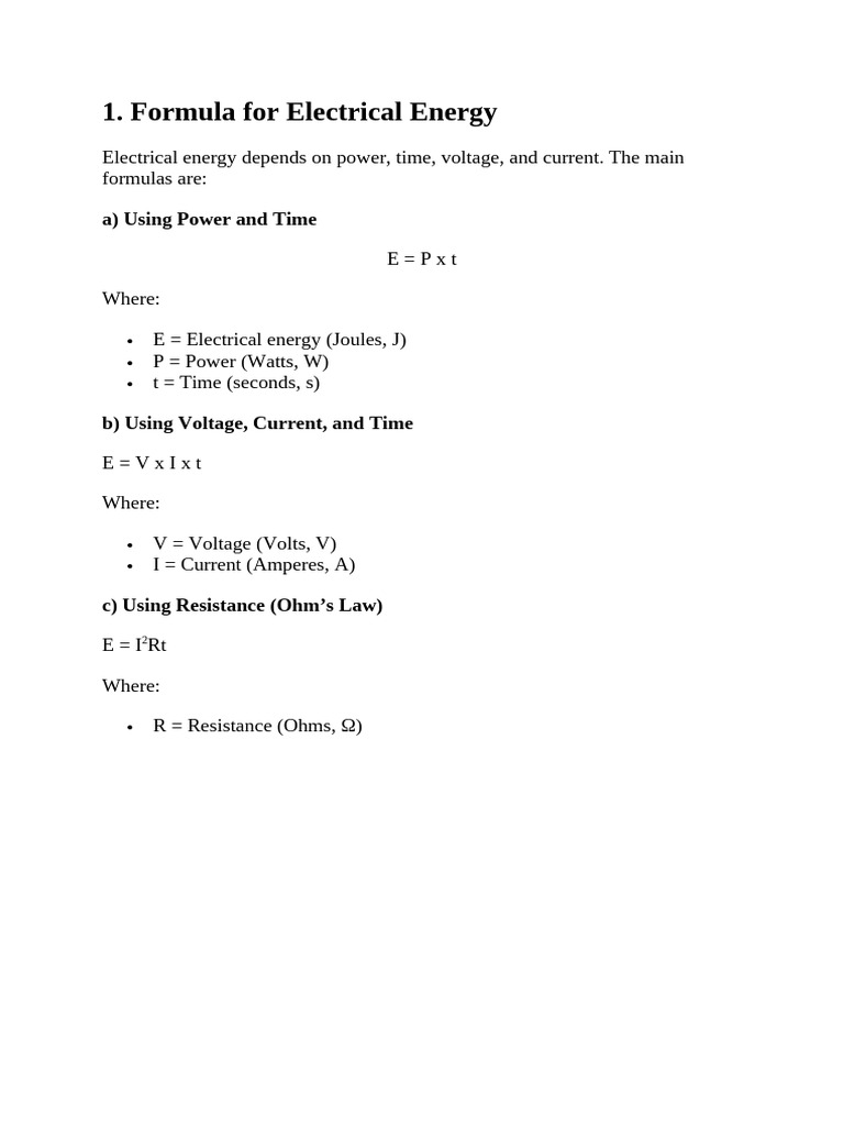 Electrical Power and Energy | PDF
