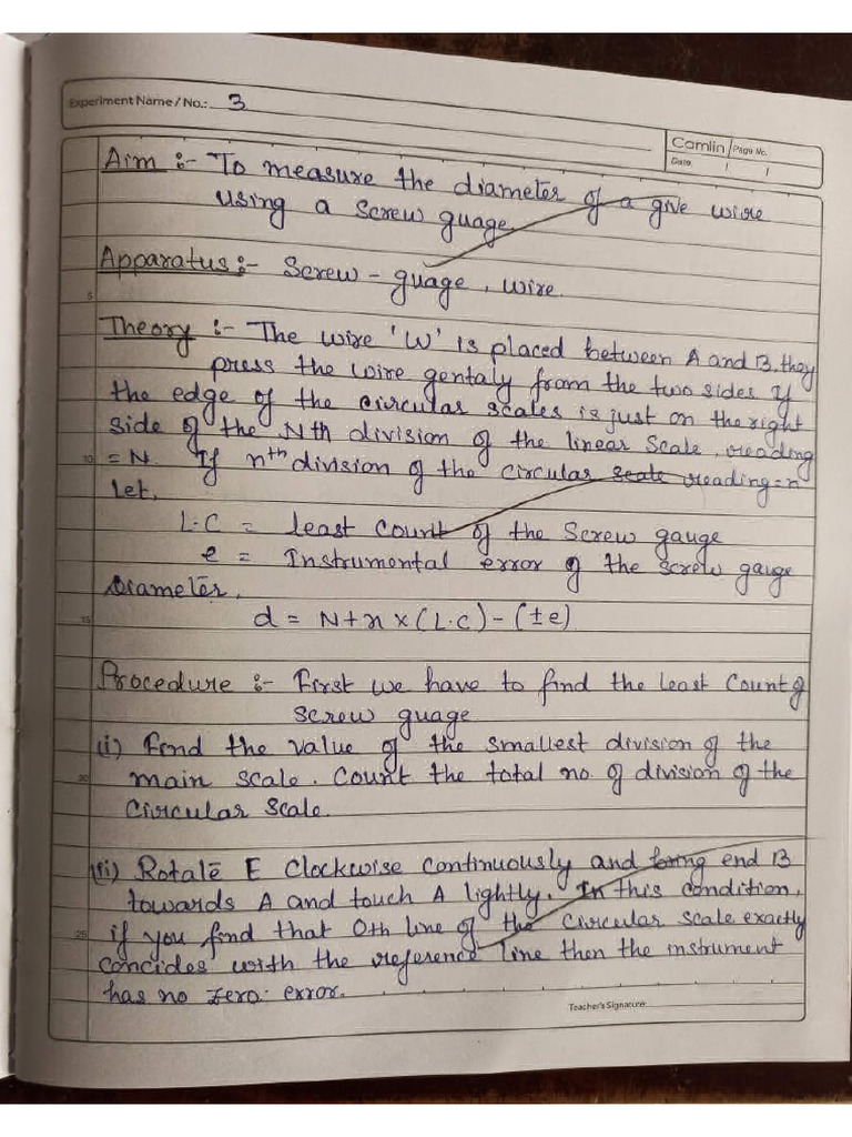 Physics Exp No-2 (A) | PDF