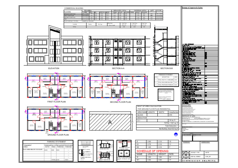 Final SUBMISSION DRAWING G+2 Commercial Project 31.3.22-Model | PDF ...