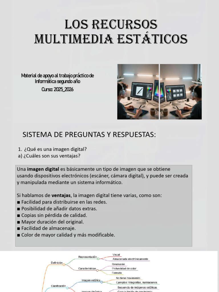 Recursos Multimedia en Informática 2025-2026 | PDF | Píxel | Imagen