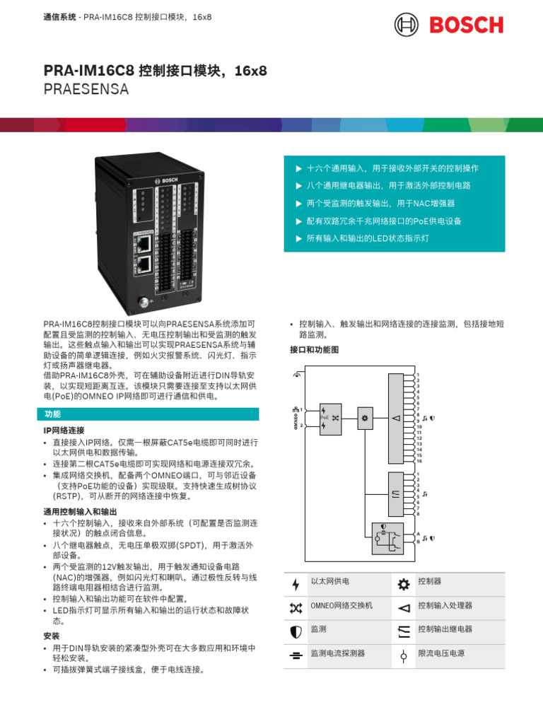 PRA IM16C8 Data Sheet ZHCN 104886589195 | PDF
