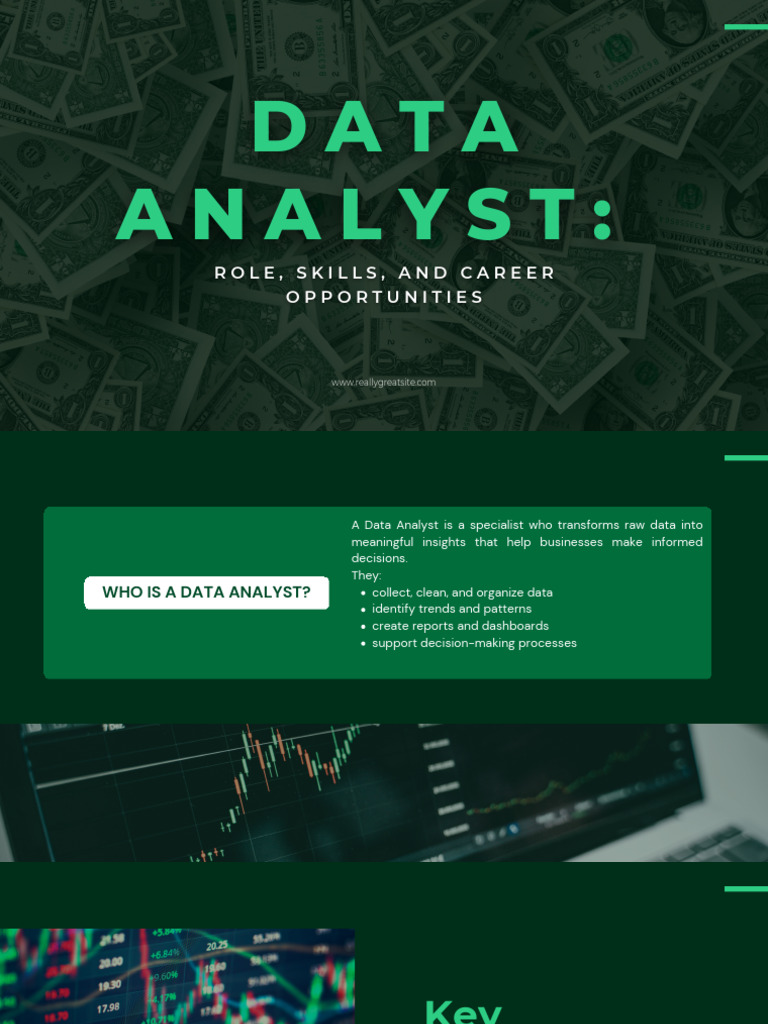 Data Analyst Role, Skills, And Career Opportunities | PDF