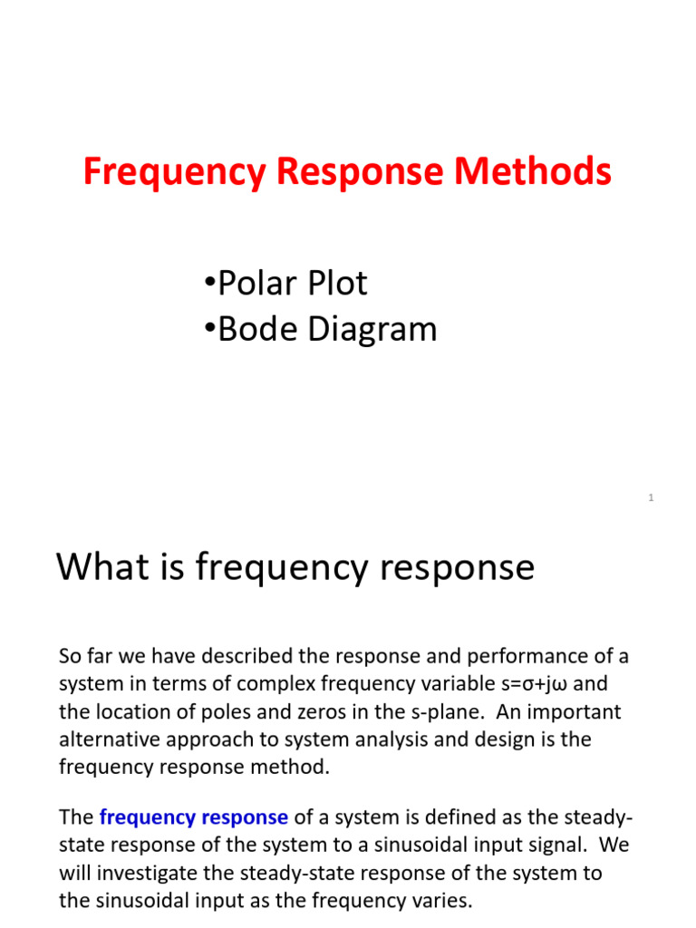 Frequency Response Analysis Techniques | PDF | Control Theory | Electronics