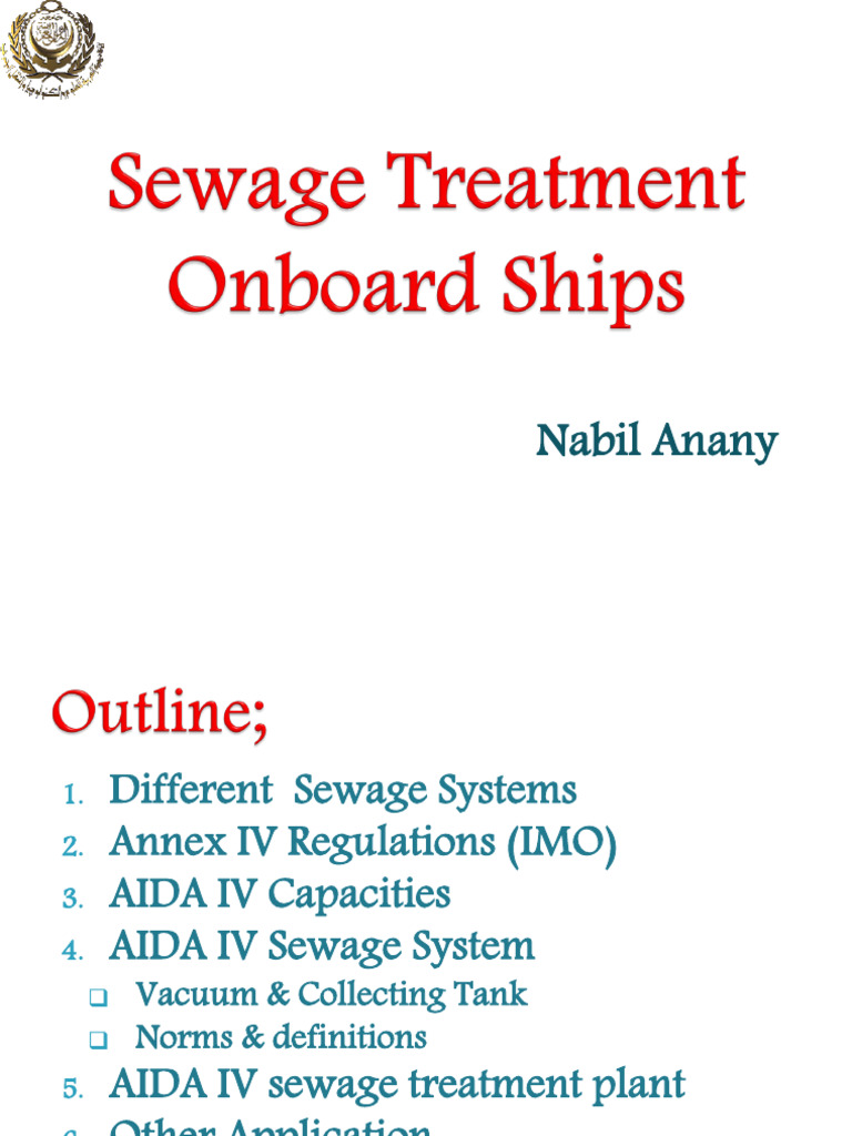 AIDA IV Sewage Treatment Systems Overview | PDF | Sewage | Sewage Treatment