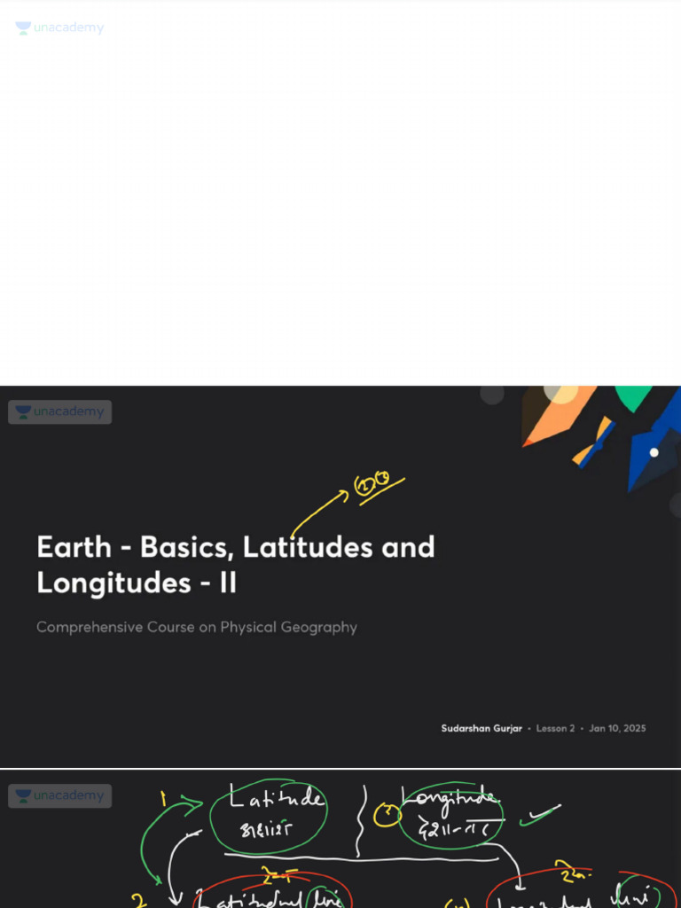Earth Basics Latitudes and Longitudes II With Anno | PDF