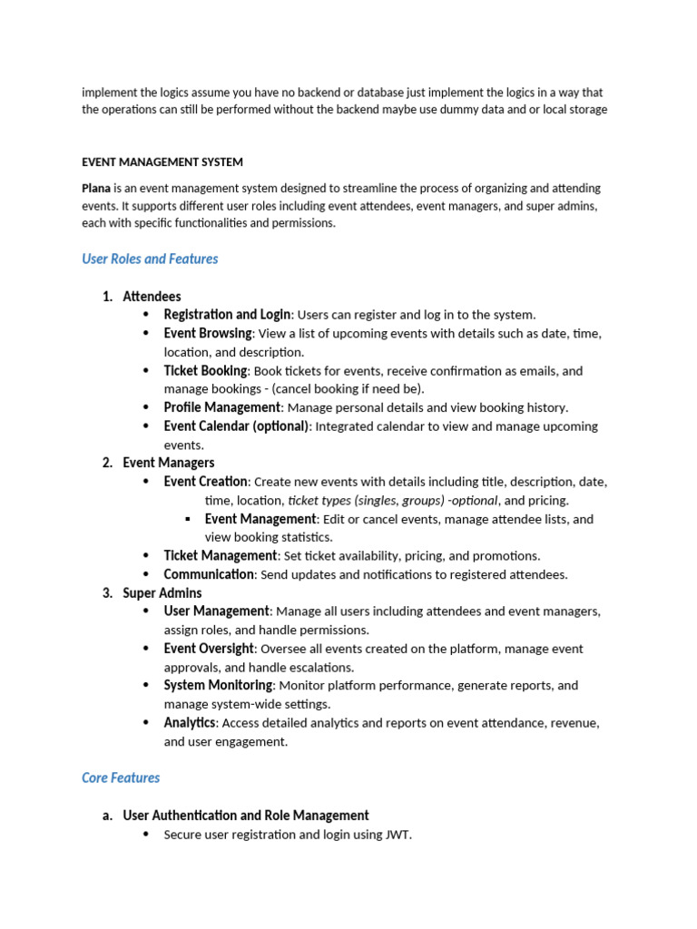 Event Management System Overview | PDF | Information Retrieval | Data