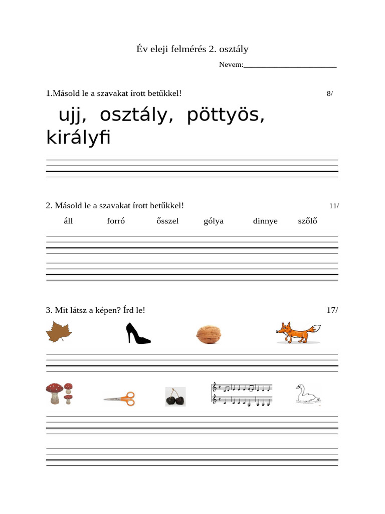 Év Eleji Felmérés 2. Írás | PDF