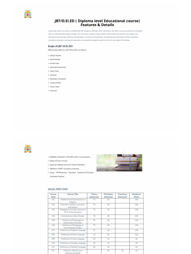 JBT Details | PDF