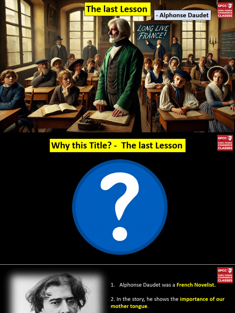 The Last Lesson: Language and Loss | PDF | Classroom