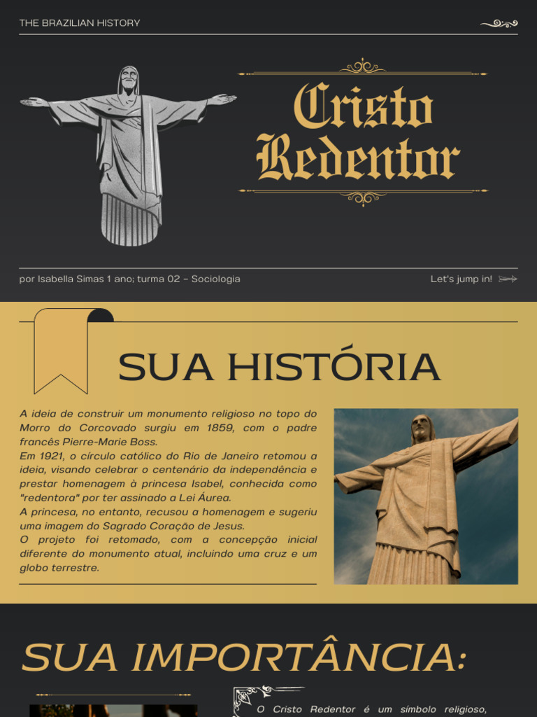 História e Importância do Cristo Redentor | PDF