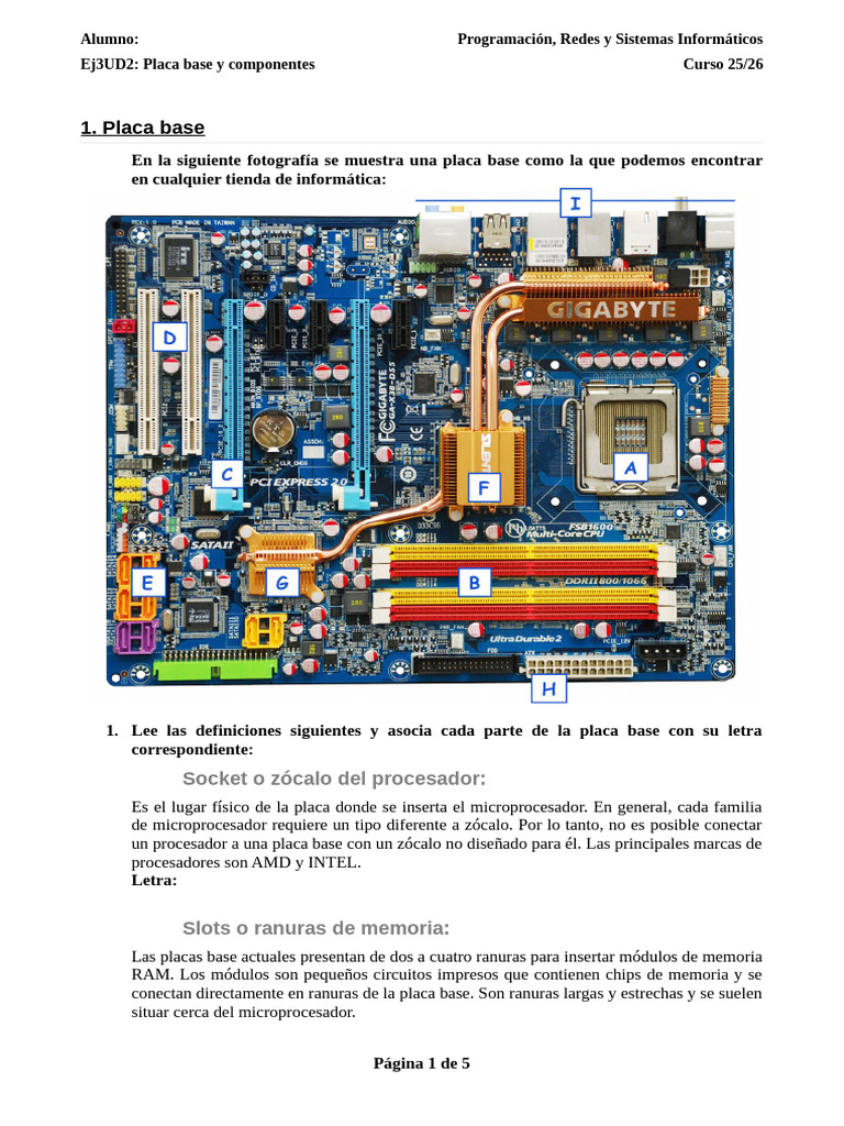 Ej3UD2 Informática | PDF | Microprocesador | Hardware de la computadora