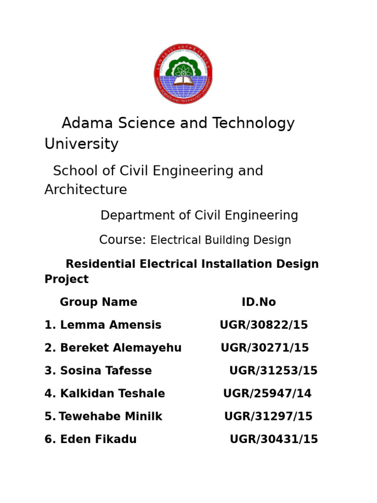 Residential Electrical Design Project | PDF | Electrical Wiring | Lighting