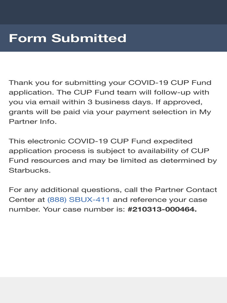 Form Submitted | PDF
