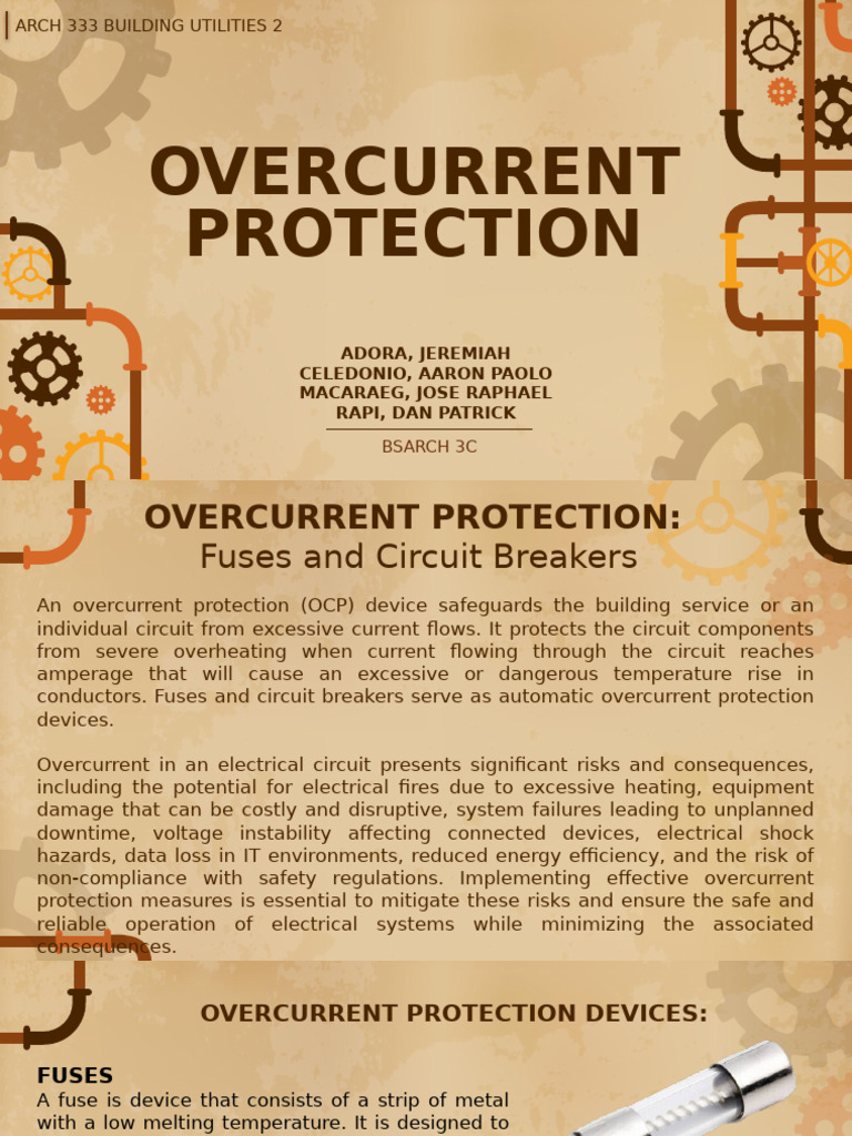 Overcurrent Protection in Electrical Systems | PDF | Fuse (Electrical ...