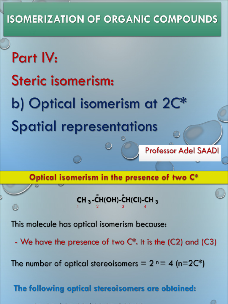2025 - Chapter 6-4 - Stereochemistry - Optical Isomerism 2 | PDF ...