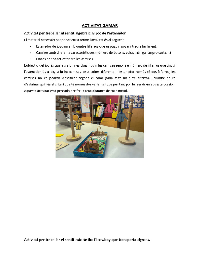 Activitat GAMAR | PDF