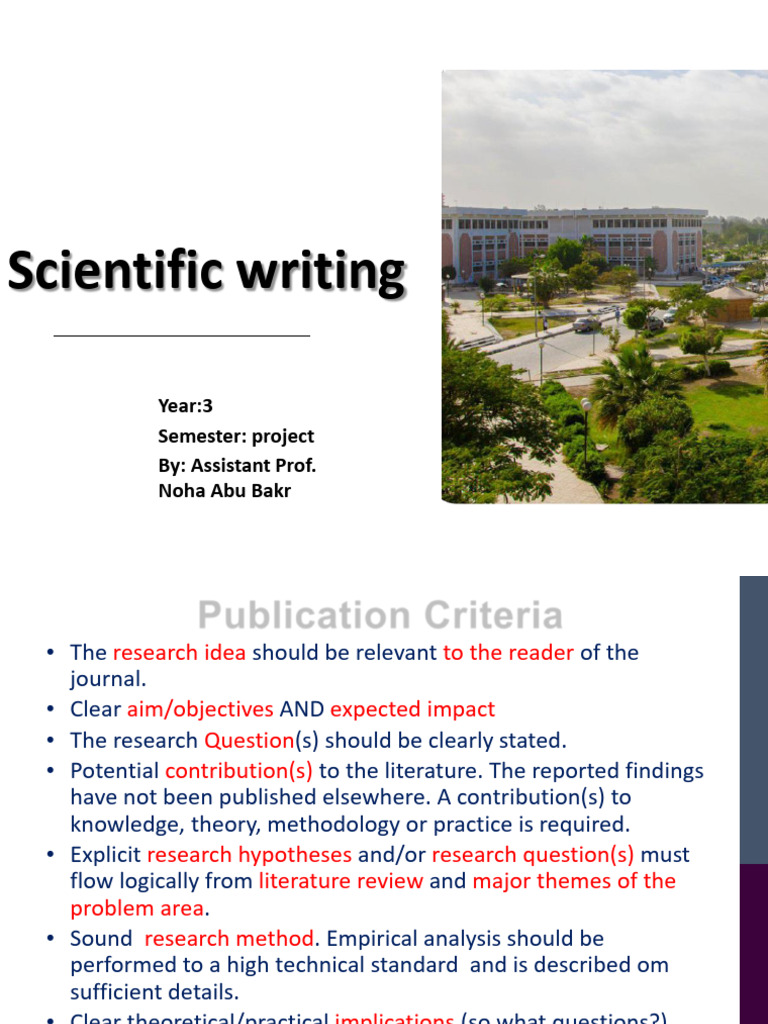 Scientific Writing | PDF | Hypothesis | Methodology