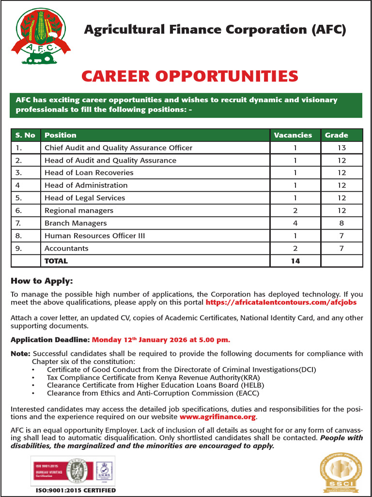 AFC Career Opportunities and Application Guide | PDF