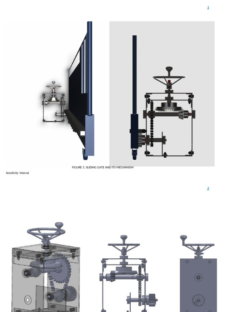 Manual Sliding Gate Mechanism Design | PDF | Gear | Torque