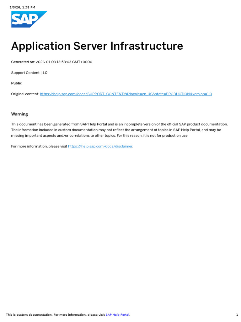 SAP Application Server Guide | PDF | Computer File | Computer Architecture