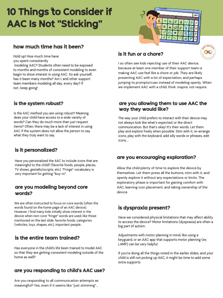10 Tips for Effective AAC Use | PDF | Learning | Communication