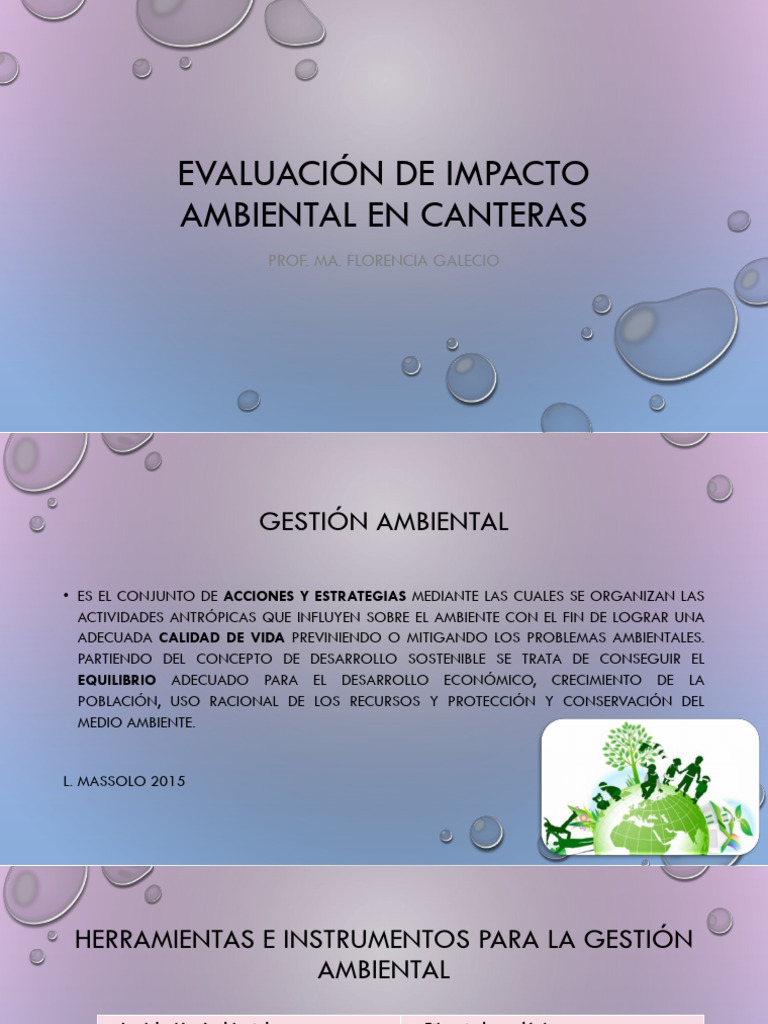 Evaluación de Impacto Ambiental en Canteras | PDF | Evaluación de ...