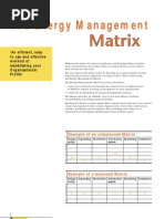 Energy Management Matrix