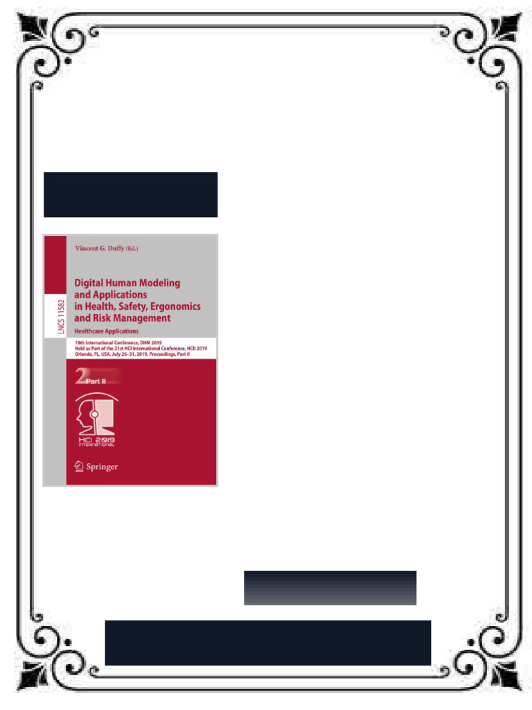 Digital Human Modeling and Applications in Health Safety Ergonomics and ...