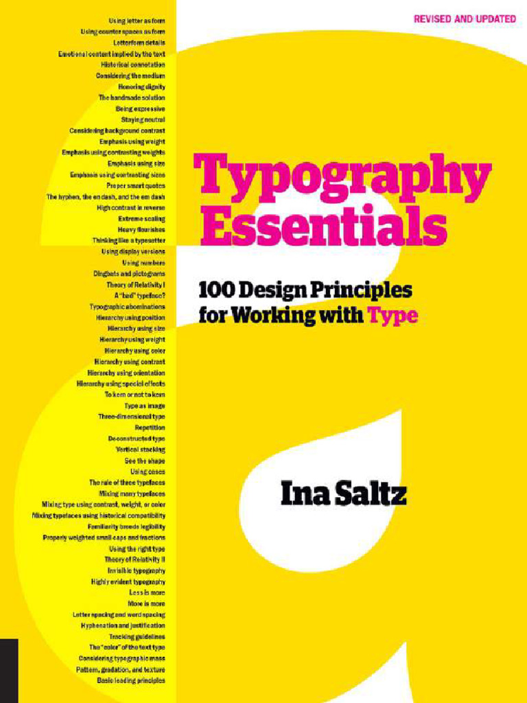 Typography Essentials: 100 Design Principles | PDF | Typography | Typefaces