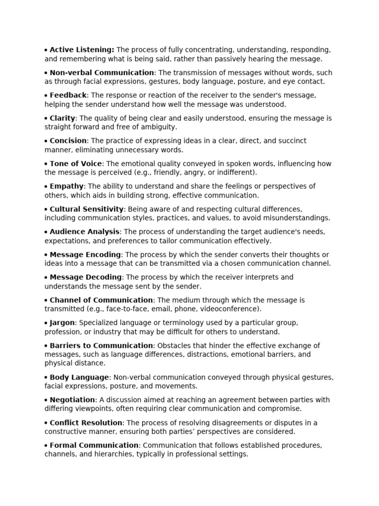 Essential Communication Concepts Explained | PDF | Communication ...
