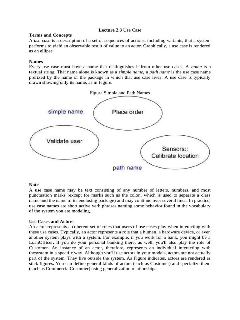 3. Lecture Topic 2.3 | PDF | Use Case | System