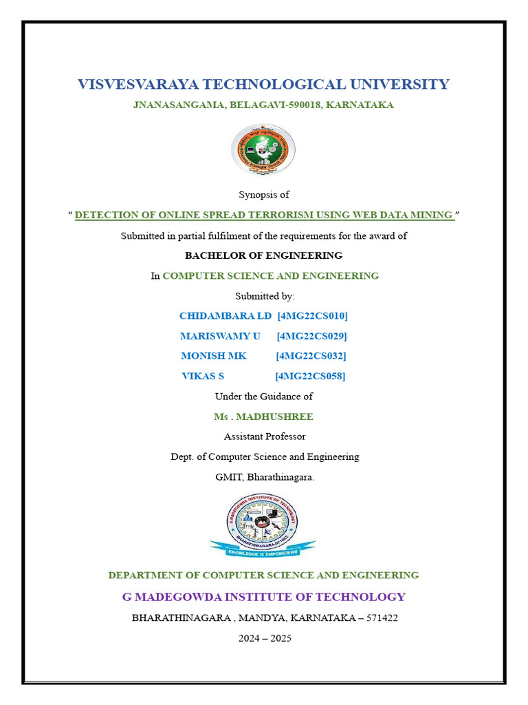 Visvesvaraya Technological University | PDF