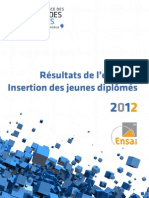 Résultats de l'enquête insertion jeunes diplômés juin 2012