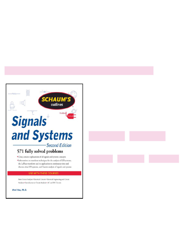 Schaum s outline of signals and systems 2ed. Edition Hsu H.P. - ebook ...