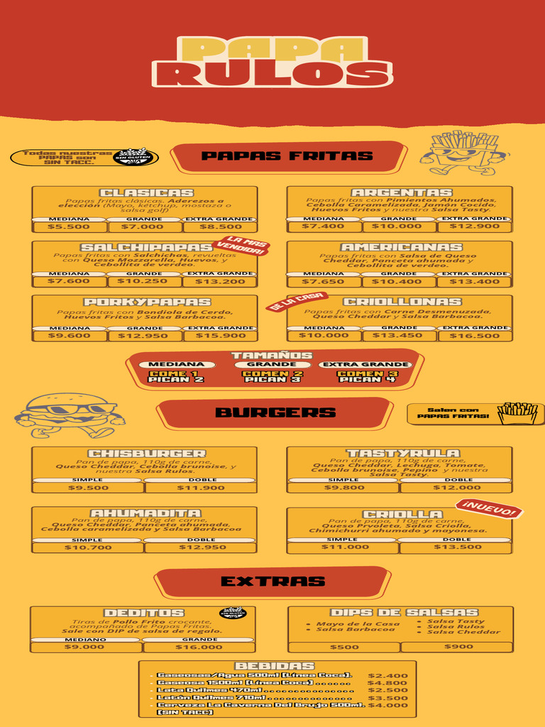 Menu Paparulos Original 4 Diciembre PDF | PDF | Alimentos | Cocina
