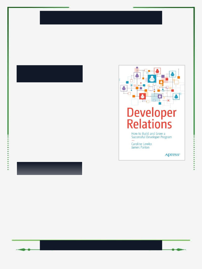 Developer Relations: How to Build and Grow a Successful Developer ...