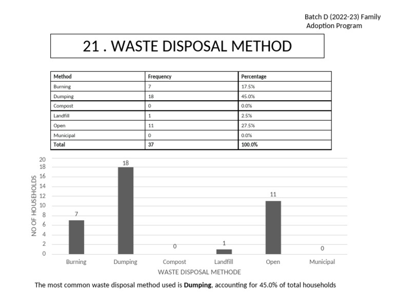 Common Waste Disposal Methods Analysis | PDF