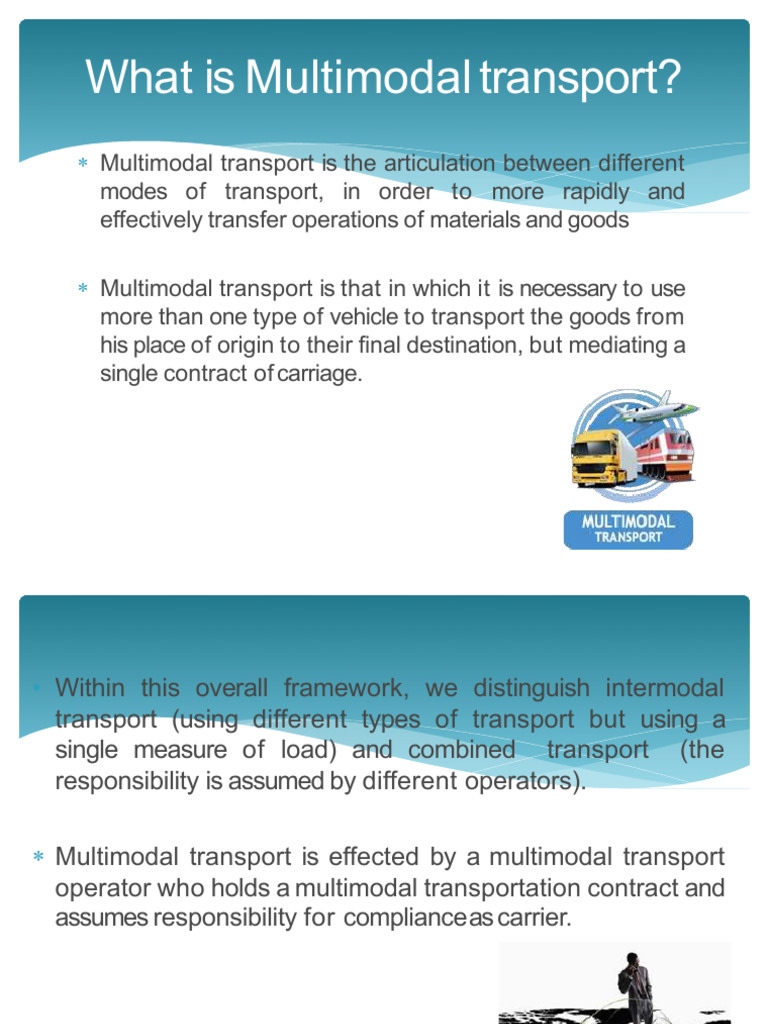 Understanding Multimodal Transport Systems | PDF | Transport | Cargo