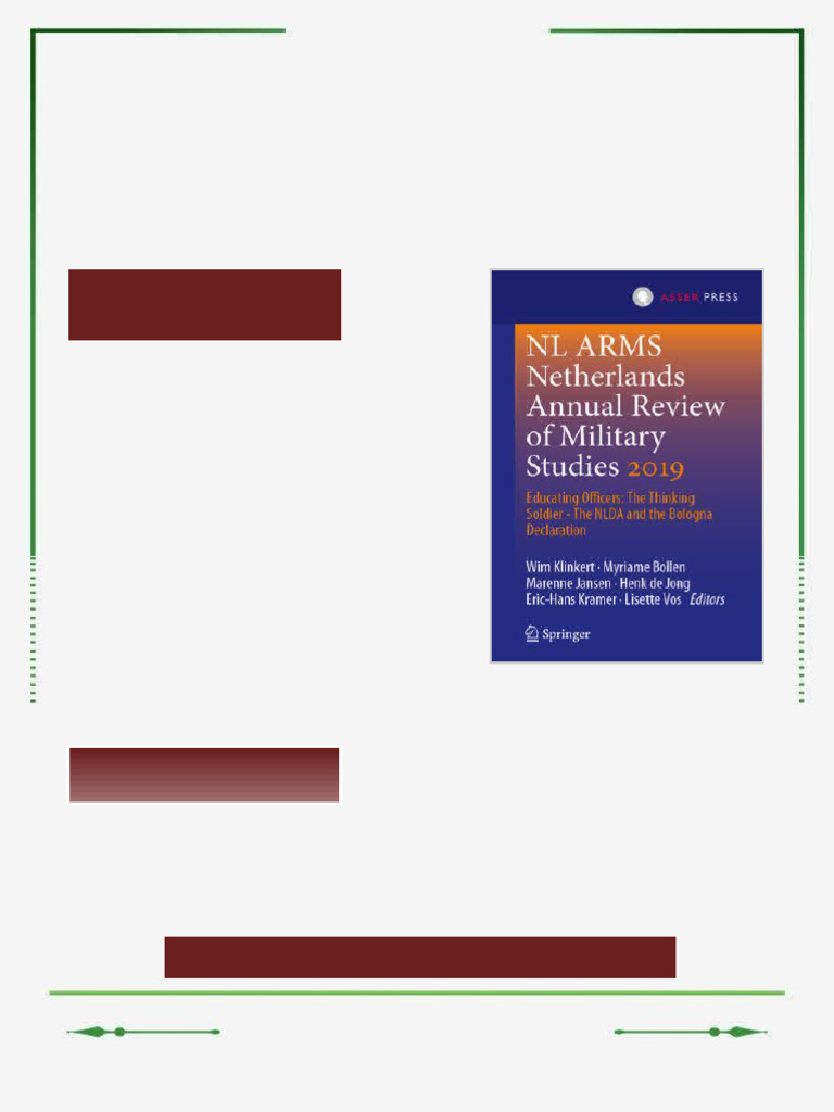 NL ARMS Netherlands Annual Review of Military Studies 2019 Educating ...