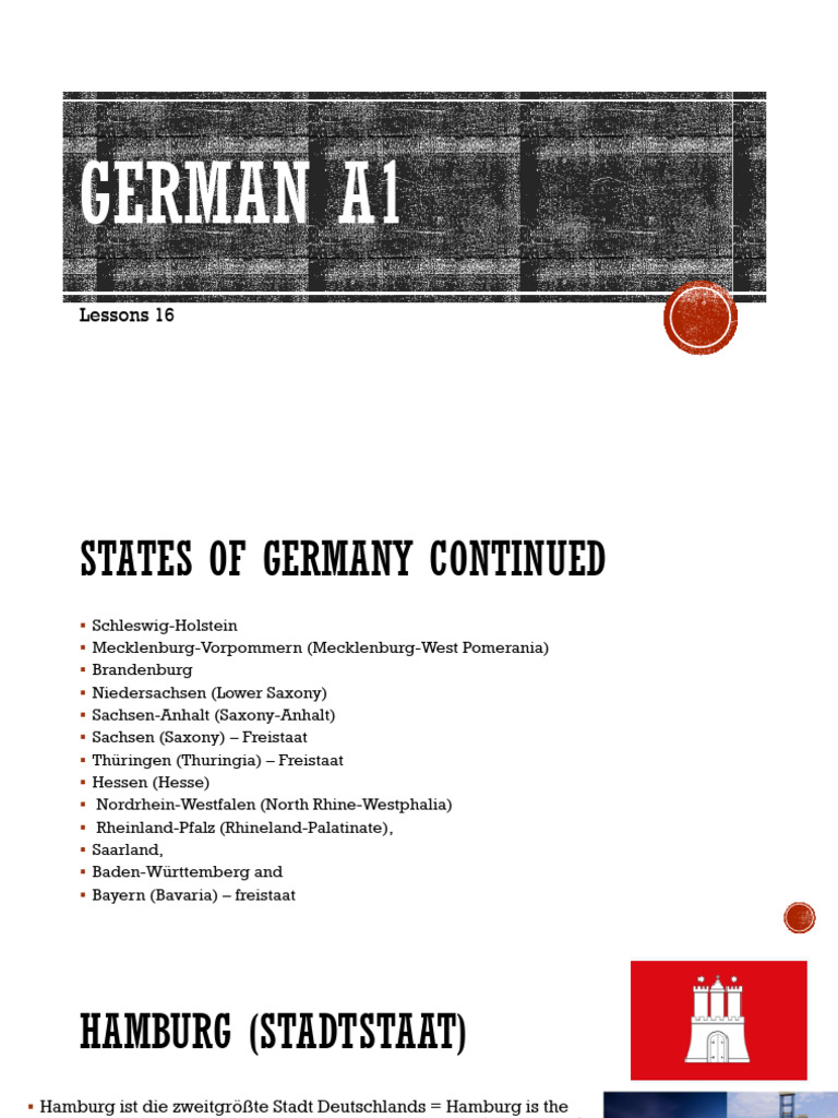 German A1 Lesson 16 | PDF