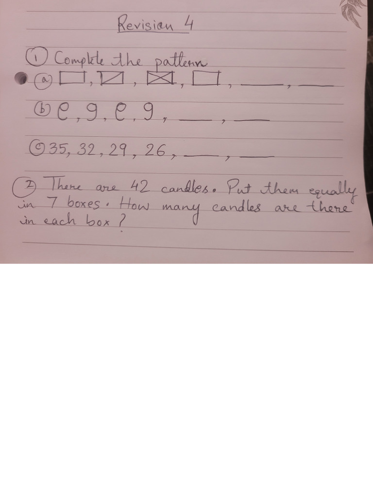 Maths Revision 4 | PDF