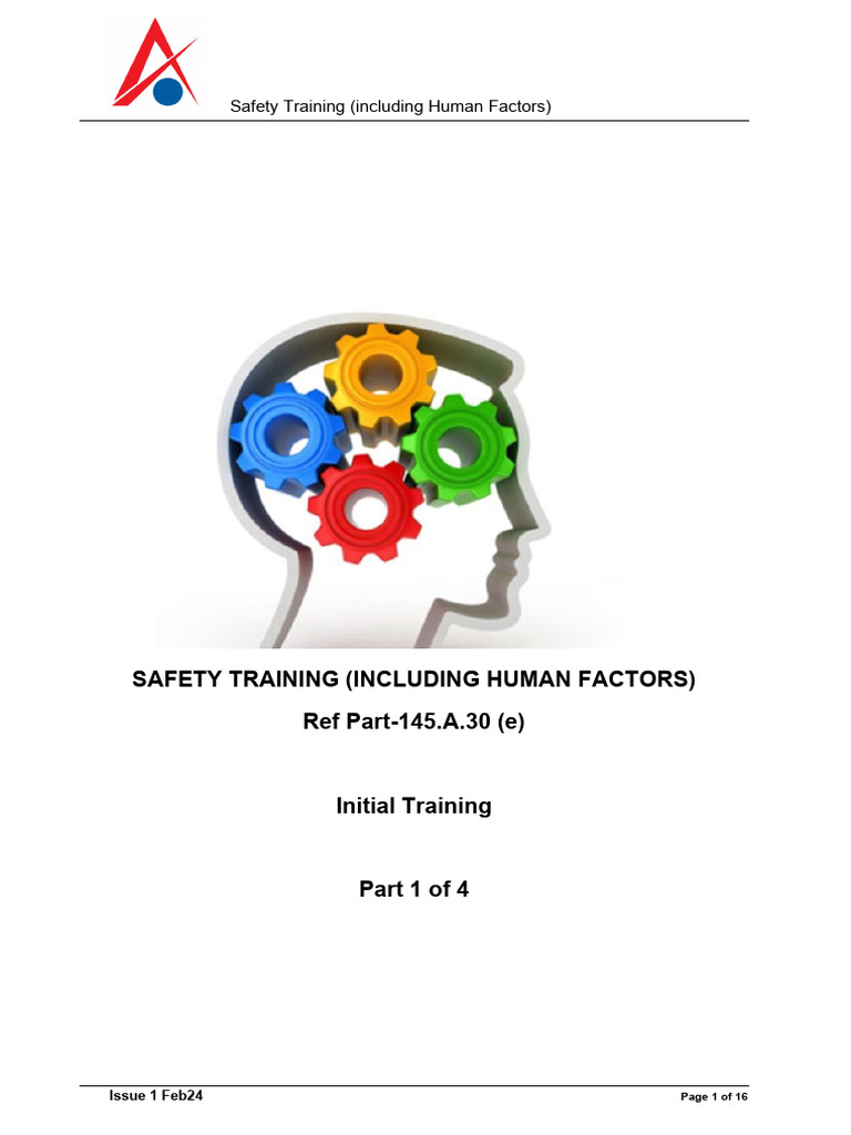 Safety Training & Human Factors Overview | PDF | Risk | Risk Management