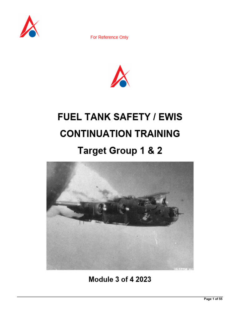 Fuel Tank Safety & EWIS Training 2023 | PDF | Electrical Wiring | Leak