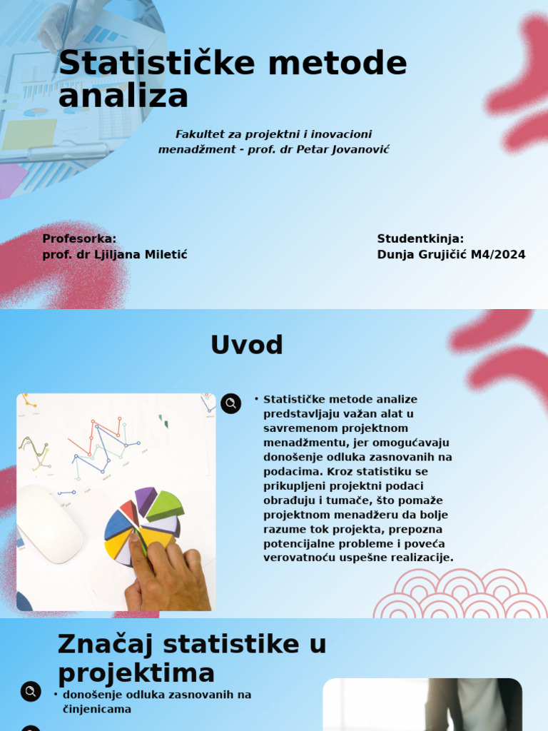 Statističke Metode Analiza MNIR | PDF