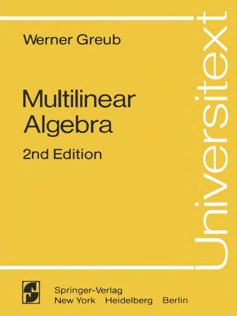Multilinear Algebra | PDF