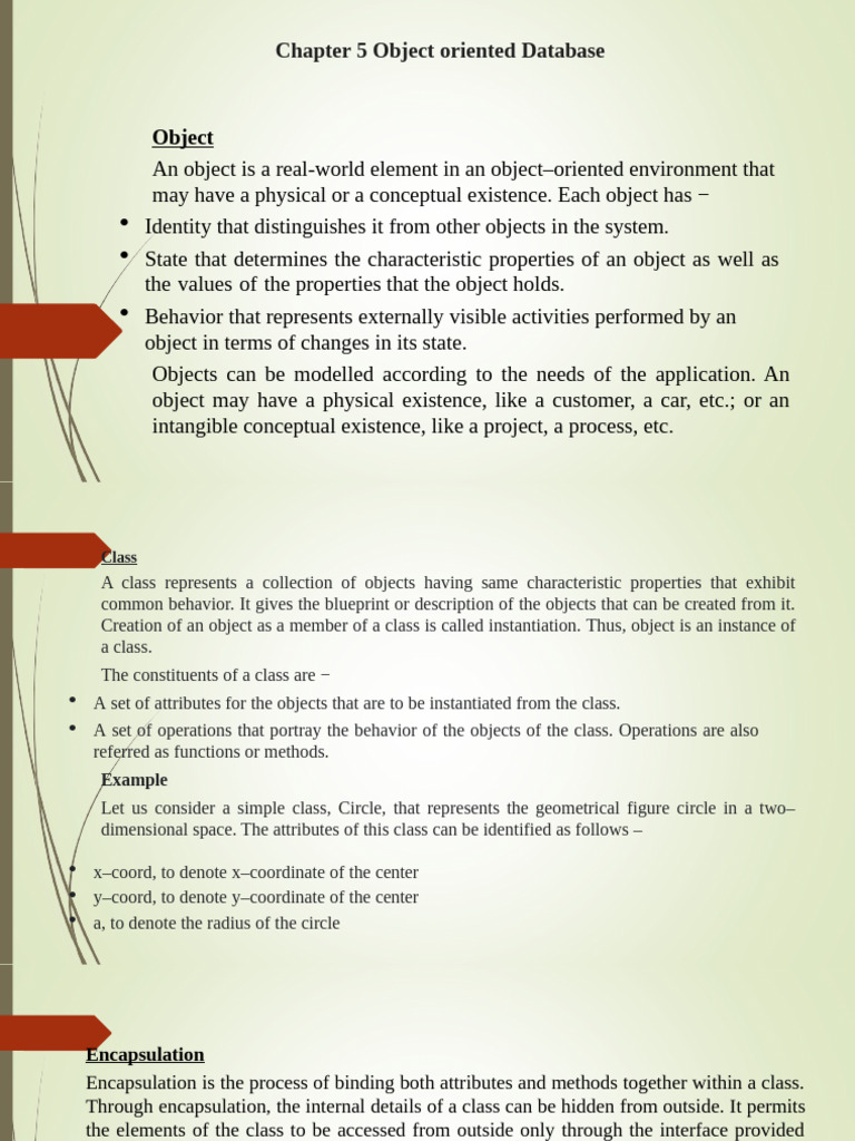 Object-Oriented Database Concepts | PDF | Data Type | Class (Computer ...