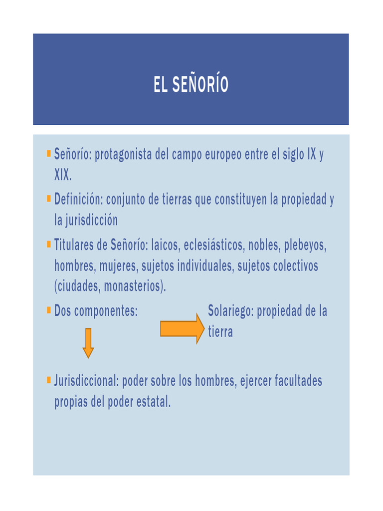Estructura y Poder del Señorío Feudal | PDF | Propiedad